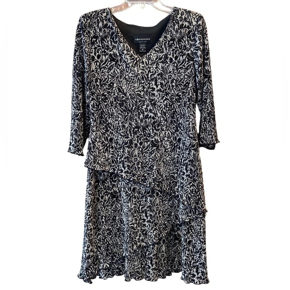 CONNECTED Black and Silver/Gray Dress - Picture 1 of 9